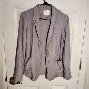 Talula Heather Blue and Gray Light Weight Blazer